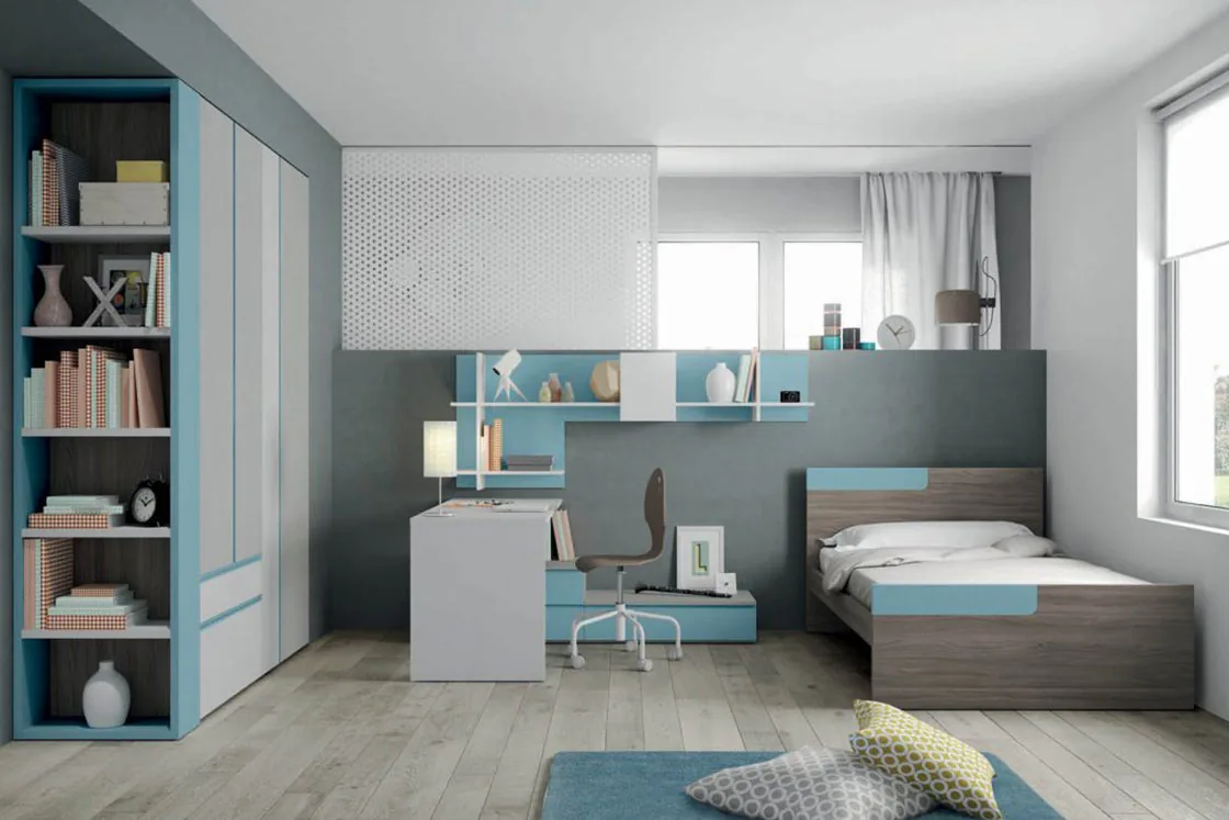 Camerette Mistral con letti a terra - proposta 4